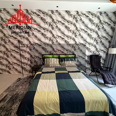 Fully Furnished Studio For Rent | H Three Building | JVC | Balcony