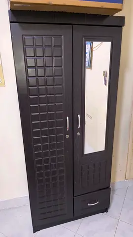 2 door wardrobe with mirror in excellent condition used only 6 months