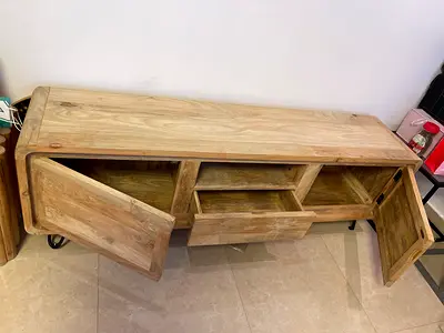FULL WOODEN TV TABLE