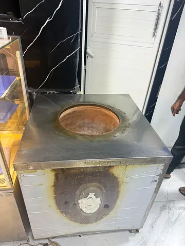 Used Commercial Tandoor Oven - Large Stainless Steel Clay Tandoor