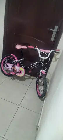 Girls' 16-inch Kids Bicycle - Pink & Black, Good Condition