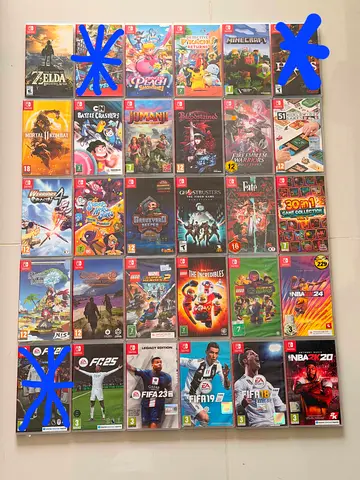 Nintendo switch game mario peach fc25 fifth Zelda Lego mincraft NBA mortal kombat jumanji fate