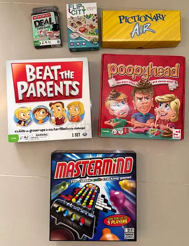 Set of 7 children’s board games for AED 200