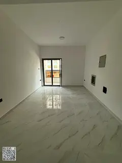 For annual rent, an apartment with one bedroom, a living room, and two bathrooms, first occupant, in