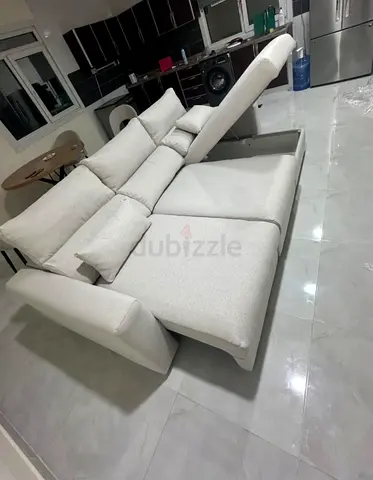 Beige Color IKEA Eskilstuna L Shape Sofa bed
