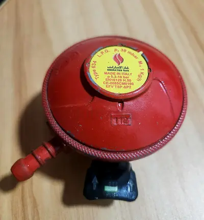 Used Gas Cylinder + Regulator