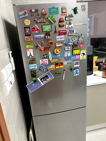 Bosch Stainless Steel Double-Door Fridge in Good Condition