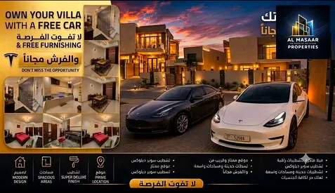 Own your dream villa in a prime location with a super deluxe finish, fully ready to move in immedia