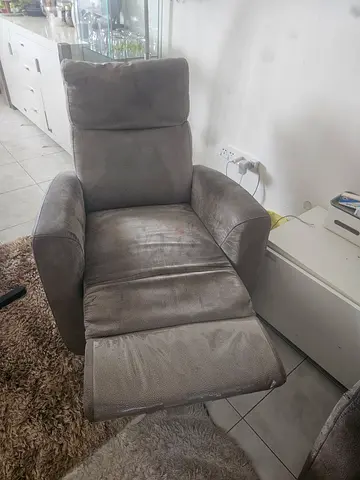 Grey Recliner Armchair in Good Used Condition