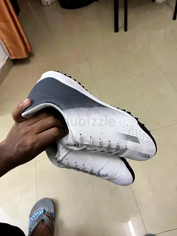 White and Grey Men's football boot(soccerex]