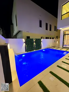 Available for annual rent – ​​Luxury two-story villa with a rooftop terrace – Sheikh Mohamme