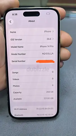 iPhone 14 Pro 256GB - Good Condition, UAE