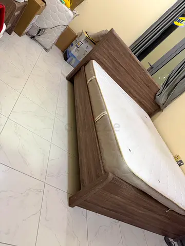 Wooden Single Bed Frame with Headboard - Good Condition- king size.