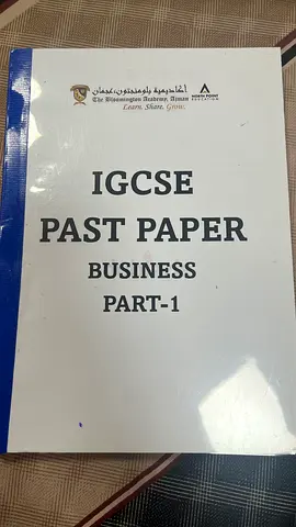 IGCSE business past papers booklet