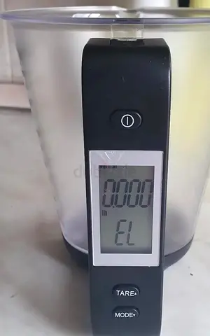 Digital Kitchen Scale with Removable Bowl - Compact Electronic Food Weighing
