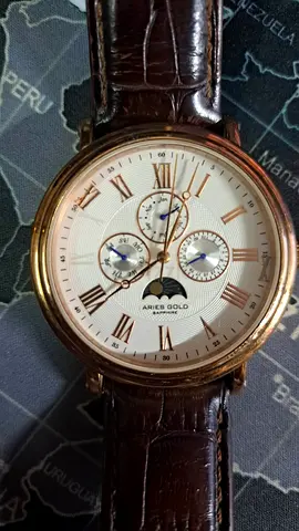 Aries gold watch