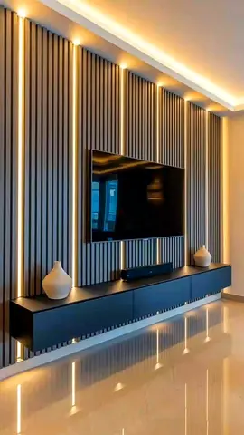 Custom made tv unit | Custom made modern media wall with warranty in Dubai