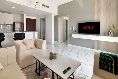 6000 including bills pm Brand New Furnished 1BHK Without Balcony close to silicon oasis