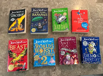 Collection of 8 David Walliams Children's Books