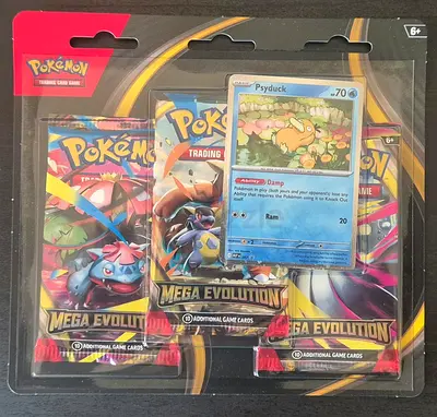 Pokemon TCG Mega Evolution 3-Pack Blister (Psyduck)