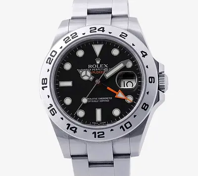 Rolex Explorer II Oyster Perpetual Date Stainless Steel Watch