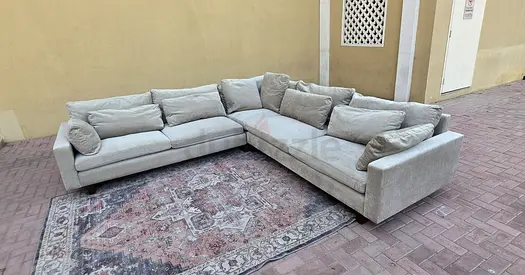 Excellent condition West elm Corner sofa