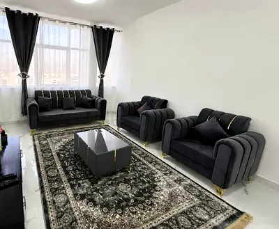 Brand new luxury sofa set 3+1+1 dark gray colour