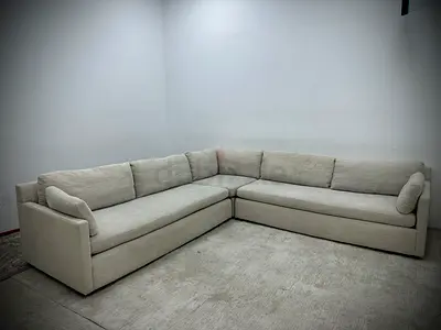 As perfect condition west elm corner sofa