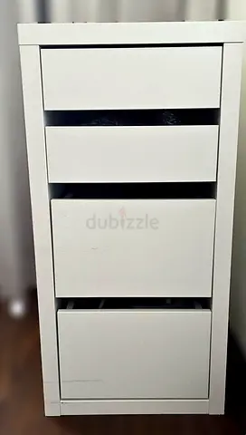 IKEA MICKE Drawer Unit on Castors - White