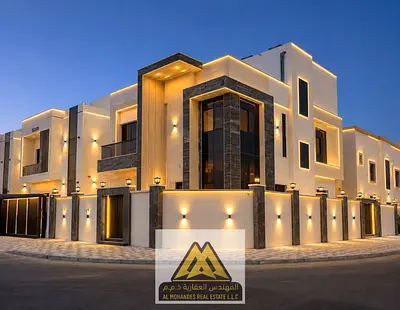 For rent in Al Yasmin area. First occupancy, ready to move in. Parking space in front of the villa. Spacious yard inside the villa. Consists of two fl