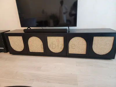 Rattan TV console