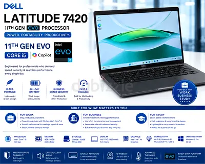 SPECIAL OFFER ⚡️ 11TH GEN DELL LATITUDE 7420 BEST SELLING MODEL FOR BUSINESS / STUDY / ENTERTAINMENT
