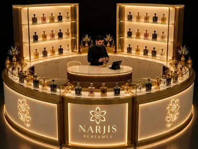 Luxury perfume kiosk