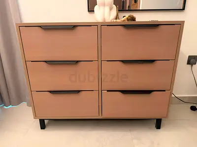 6-drawer Dresser / Chest in Light Oak Veneer