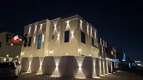 Furnished & decorated | Annual rent | 5-master-bedroom villa | Maid's room | Spacious living room & 
