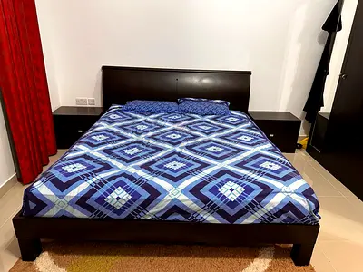 Branded huzaifa king size bed with mattress and dressing table