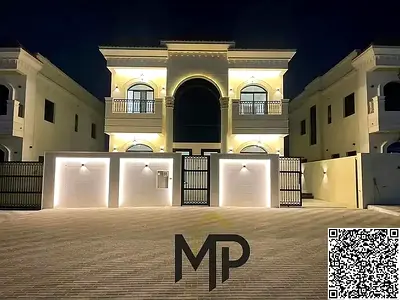 فيلا كلاسيكية تحتوي على 5 غرف نوم رئيسية وحمام سباحة في موقع متميز مقابل المسجد والشارع الرئيسي مباشرة.
