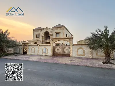 Villa for sale in Al Rawda 3, excellent location, freehold, open to all nationalities. Land area: 9,000 sq ft. Villa area: 5,500 sq ft.