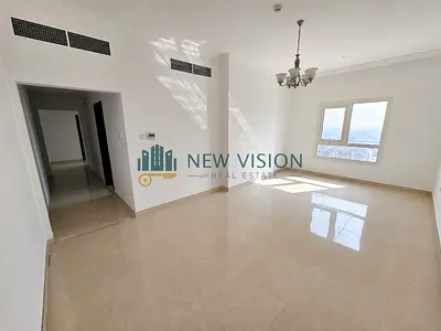 2BR in Al Majaz 2, second tenant, large balcony, open view, 3 baths, free parking, no fees, security cheque, 4 or 6 payments. Annual Rent AED 47,700.