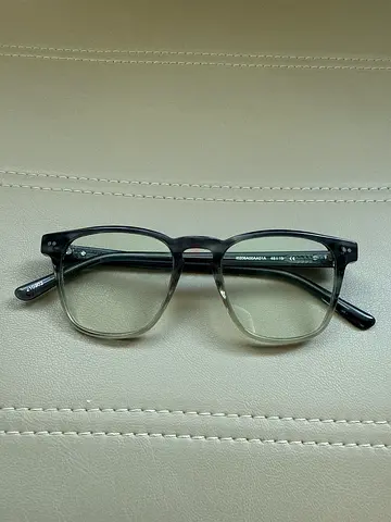 Black rectangular PC eyeglasses - blue light blockers