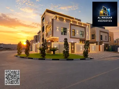 **فيلا فاخرة جديدة مكونة من 6 غرف نوم ماستر مع مسبح خاص للبيع في الزاهية، عجمان – تسجيل مجاني**