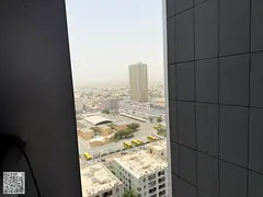 One bedroom and living room for annual rent in Ajman, Al Nuaimiya 3, City Towers, opposite Grand Mal