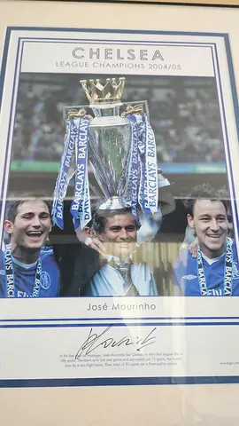 Signed José Mourinho 2004/05 Premier League Framed Photo