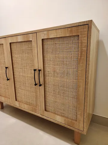 Rattan shoes cabinet