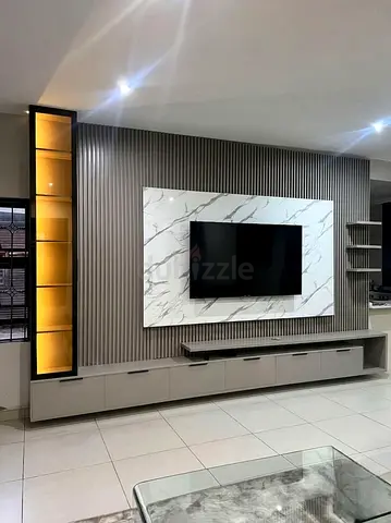 Custom Modern TV Unit & Media Wall | Made-to-Order | Free Delivery & Installation UAE
