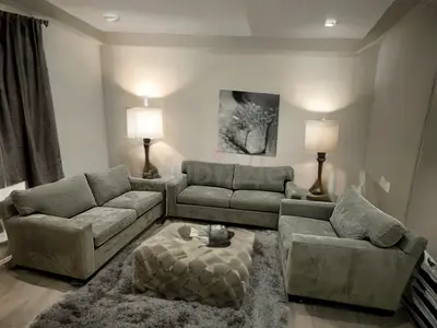 Excellent perfect condition crate and barrel 3+2+1 seater sofa