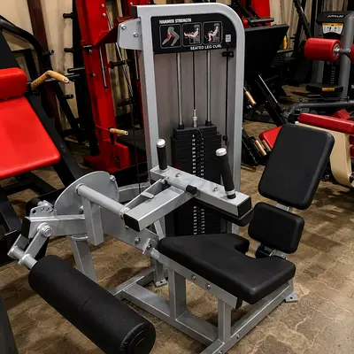Hammer strength seated leg curl