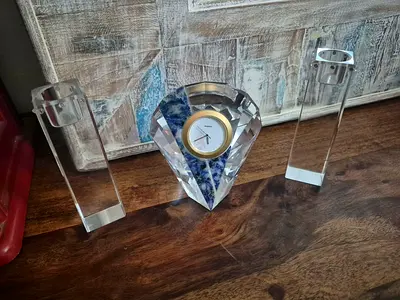 Swarovski Crystal Clock and candle holders