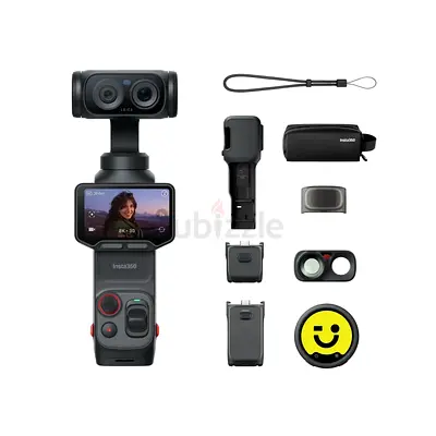 Insta360 Luna Ultra Creator Bundle – 8K Dual-Lens Gimbal Camera (Cosmic Black)