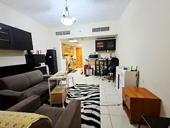 Furnished Studio | Florence 1 JVC | Pool & Courtyard View